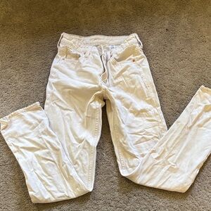 H&M Women's Straight Leg Jeans - Cream